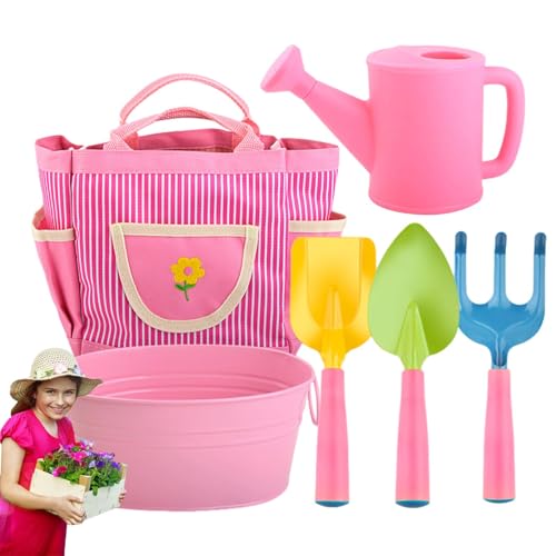 Kids Gardening Tool Set, Gartenwerkzeuge für Kinder | 6X kreatives Denken Gartenset,Kreatives Denken Gartenarbeit Set Farm Rasen, das Unkrautspielzeug für 3 Jahre alt ist von Generisch