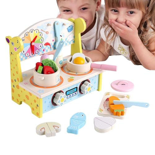 Kids Kitchen Playset, Kinder Spielen Küche - Küchenspiele giraffenförmige Treps Play Toys,Vielseitiger Kinderkochkoch so tun, als würde Man Spielen, Spiele für Kinder Mädchen von Generisch