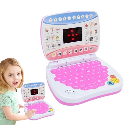 Kids Laptop - Bildungsspielzeug Mit Musik, Zahlen Und Briefen | Lernen Tun So, Als Würde Man Laptop Für Mädchen | Early Development Toy Mit Spielen, Alphabet, Formen | Interaktiver Laptop F Kids Laptop - Bildungsspielzeug Mit Musik, Zahlen Und Briefen | Lernen Tun So, Als Würde Man Laptop Für Mädchen | Early Development Toy Mit Spielen, Alphabet, Formen | Interaktiver Laptop F von Generisch