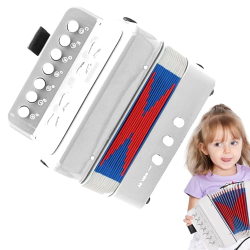 Kids Musical Accordion - Unterhaltsames Bildungsspielzeug, Tragbares Schlüsselknopf -Instrument | Ideal Erster -Geburtstagsgeschenk, Mädchen Alter Ideal First Gift Kleinkinder Vorschu Kids Musical Accordion - Unterhaltsames Bildungsspielzeug, Tragbares Schlüsselknopf -Instrument | Ideal Erster -Geburtstagsgeschenk, Mädchen Alter Ideal First Gift Kleinkinder Vorschu von Generisch