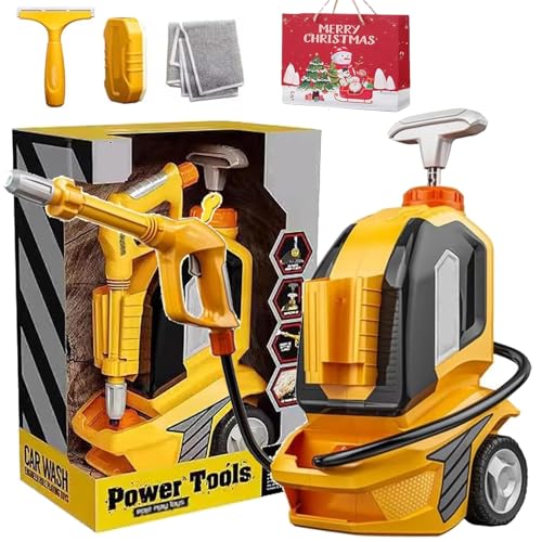 Kids Power Washer Toy, 2025 New Kids Working Power Washer, Kids Clean Car Wash Toy, Car Washer with Scraper Sponge Towel, Kids Cleaning Toy Set for 3-5 Years Old Kids (1 Set) von Generisch