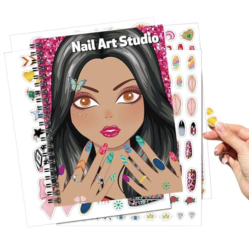 Kids Sticker Activity Book | Nagel Malbuch für Kinder - Malvorlagen Bindemittel Fingernagel Design Set für Schule Jugend Kindergarten Heimat Mädchen Reisen Kinderzimmer Erwachsener Kids Sticker Activity Book | Nagel Malbuch für Kinder - Malvorlagen Bindemittel Fingernagel Design Set für Schule Jugend Kindergarten Heimat Mädchen Reisen Kinderzimmer Erwachsener von Generisch