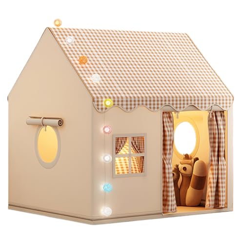 Kids Tent, Large Space Toddler Playhouse Toy, Breathable Soft Fabric Kids Tent with Metal Frame, Indoor Hideaway Play House, Bedroom Living Room or Playroom Use, Khaki Kids Tent, Large Space Toddler Playhouse Toy, Breathable Soft Fabric Kids Tent with Metal Frame, Indoor Hideaway Play House, Bedroom Living Room or Playroom Use, Khaki von Generisch