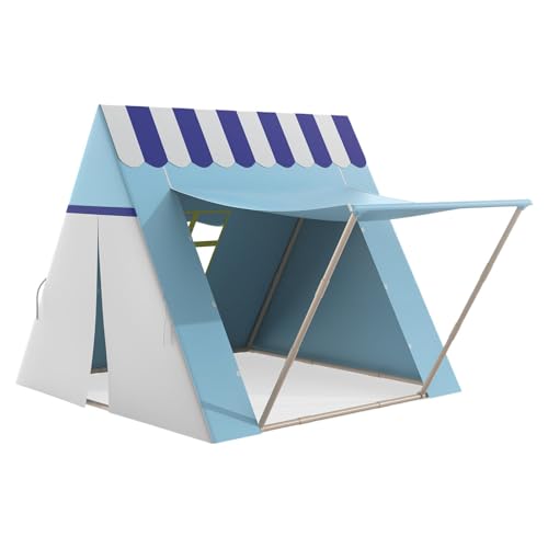 Kids Tent, Roll-Up Door Playhouse Tent, Indoor Outdoor Play Tent, Blue Canopy Playhouse, Easy Setup Playhouse Tent, Parent-Child Interactive Large Foldable Playhouse for Home and Beach von Generisch