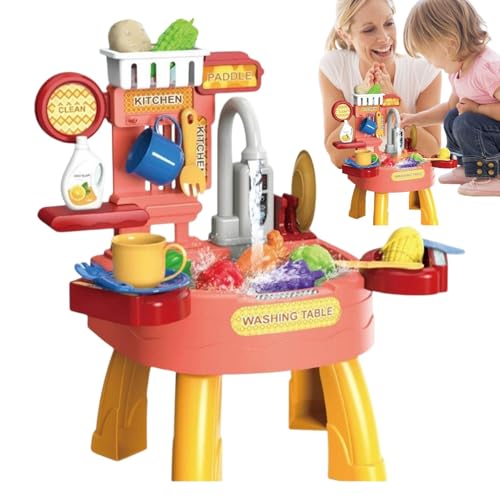 Kids Toys, Tableware Accessories Toy, Electric Dishwasher Toys, Multi-Functional Sink Toys, Kids Sink Toy Set Featuring Electric Dishwasher Sink Function For Kitchen Activities And Tableware von Generisch