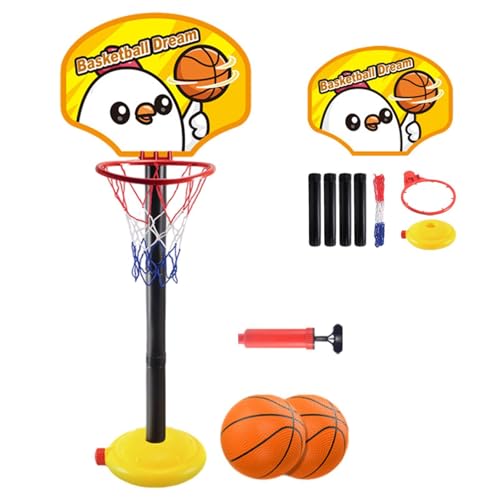 Kinder-Basketballkorb – verstellbares Basketballspielzeug für den Innenbereich, Mini-Basketballständer | Höhenverstellbares Basketball-Spielset, Jugendsportspielzeug für Garage, Keller, Schulklassenzi von Generisch