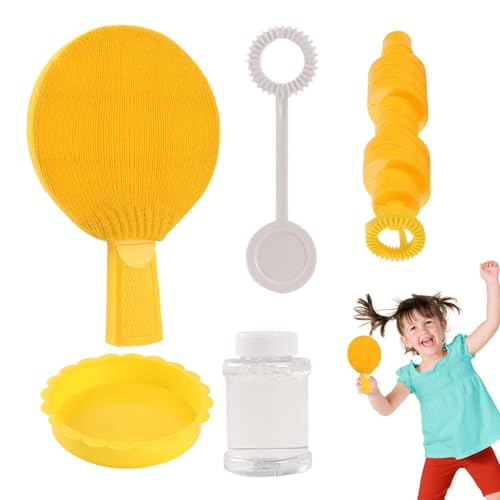 Kinder-Bubble-Schläger-Spielzeug,Bubble-Schläger-Spielzeug-Set, Berührbares Blasenblasen-Tischtennisschläger-Spielzeug, Feinmotorische Fähigkeiten bauen Indoor Outdoor Mädchen Blasenspielzeug für Pick von Generisch