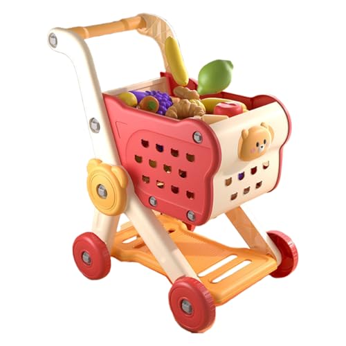 Kinder Einkaufswagen,Spielzeug Supermarktwagen Kinderwagen Set - Mit Spiellebensmitteln Interaktives Lernspielzeug Für Kleinkinder Ab 3 Jahren Kinder Einkaufswagen,Spielzeug Supermarktwagen Kinderwagen Set - Mit Spiellebensmitteln Interaktives Lernspielzeug Für Kleinkinder Ab 3 Jahren von Generisch