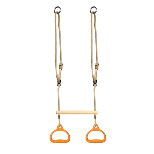 Kinder Fitnessringe - 150 kg, Übungsspielset, Trapezschwung mit ergonomischem Kletterring | Arm Krafttraining sensorisches Spiel für Kinder Erwachsene Home Fitnessstudio Hinterhof Spielplatz Kinder Fitnessringe - 150 kg, Übungsspielset, Trapezschwung mit ergonomischem Kletterring | Arm Krafttraining sensorisches Spiel für Kinder Erwachsene Home Fitnessstudio Hinterhof Spielplatz von Generisch