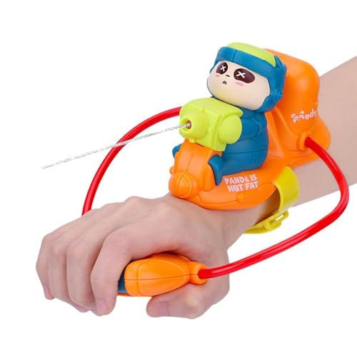 Kinder Handgelenk Wasserspielzeug - Handgelenk Flüssigkeit Squirt Blasters für Outdoor | Interaktives Spiel Armband Sommerpoolspielzeug mit 70 ml Wassertank für Jun-gen und Mädchen (Orange) von Generisch