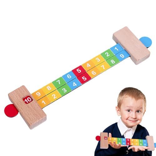 Kinder Lernen Spiele, Slide Lineal for Mathematics, Lernen Sie Zahlen Herrscher Holzvorschule Lernspielzeug, Lustige Bildungsspielzeug -Vorschulmathematikspiele für den Kindergarten von Generisch