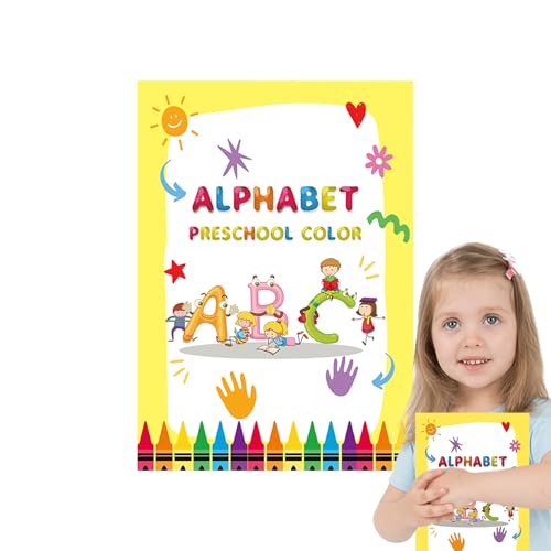 Kinder Malbücher,Buchstaben Lernen Für Kinder - Sensorisches Vorschullernheft Für Kindergarten Homeschool Reisen Outdoor Aktivitäten Kinder Malbücher,Buchstaben Lernen Für Kinder - Sensorisches Vorschullernheft Für Kindergarten Homeschool Reisen Outdoor Aktivitäten von Generisch