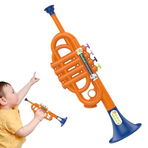 Kinder-Musikinstrumente Spielzeug-Trompete – 32 X 10,2 X 9,9 Cm, Kreatives Pädagogisches Musikalisches Trompetenspielzeug Für Mädchen | Pädagogisches Kindermusikinstrument Für Die Frühe Kindheit Für J von Generisch