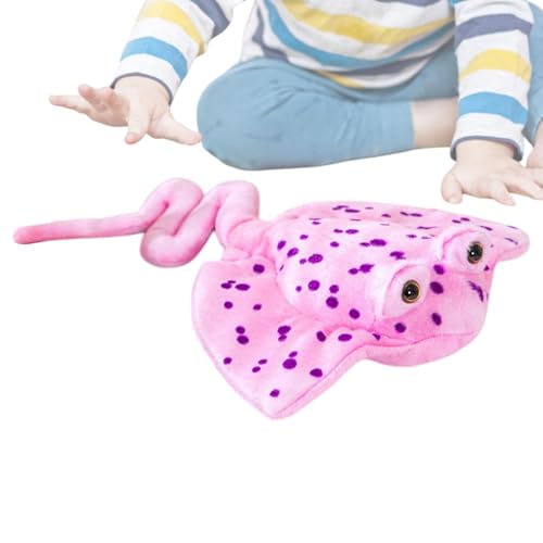 Kinder Plüschtier, Manta Ray Tier, Plüschtier Spielzeug, Manta Ray Stofftier, Kleinkind Plüschtier, Meerestier Plüsch, Tier gefüllt, Manta Ray Kissen Spielzeug, Plüschkissen, Plüschtier für von Generisch