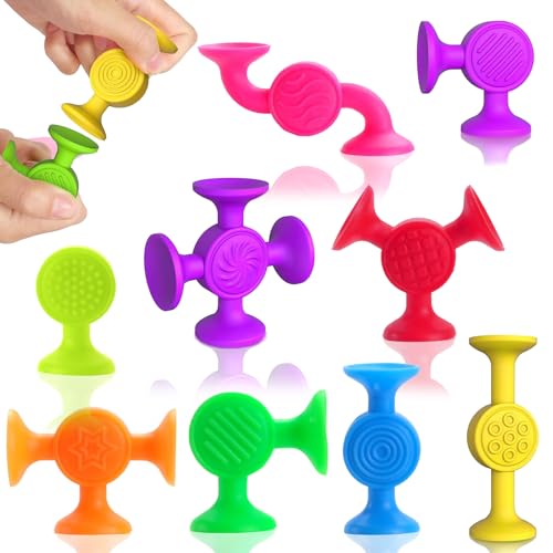 Saugnapf Spielzeug, 16 Stück Große Silikon Saugnapf Badespielzeug für Kinder ab 3 Jahren, Sensorisches Saugspielzeug, Stressabbau Reisespielzeug Geschenk für 4 5 6 Jahre Autistische Jungen Mädchen Saugnapf Spielzeug, 16 Stück Große Silikon Saugnapf Badespielzeug für Kinder ab 3 Jahren, Sensorisches Saugspielzeug, Stressabbau Reisespielzeug Geschenk für 4 5 6 Jahre Autistische Jungen Mädchen von Generisch