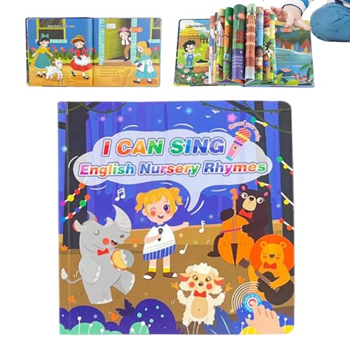 Kinder Soundbücher, Tierische Englisch Wörter Sprechende Bücher Mit 15 Liedern, Pädagogisches Spielzeug Zur Sprachenentwicklung Sinnesstimulation Für Zuhause Kindergarten Vorschule Klasse Kinder Soundbücher, Tierische Englisch Wörter Sprechende Bücher Mit 15 Liedern, Pädagogisches Spielzeug Zur Sprachenentwicklung Sinnesstimulation Für Zuhause Kindergarten Vorschule Klasse von Generisch