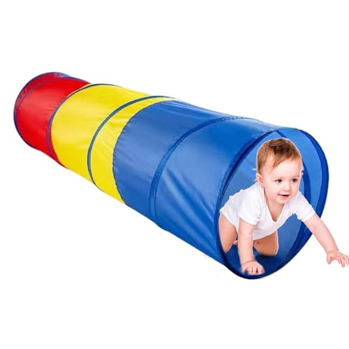 Kinder-Spieltunnel, buntes Krabbel-Tunnel-Spielzeug, faltbarer Kleinkind-Spieltunnel, atmungsaktives Netz-Spielzelt, Indoor-Outdoor-Spieltunnel, lustiges Spielzubehör, aktives Spielen für von Generisch