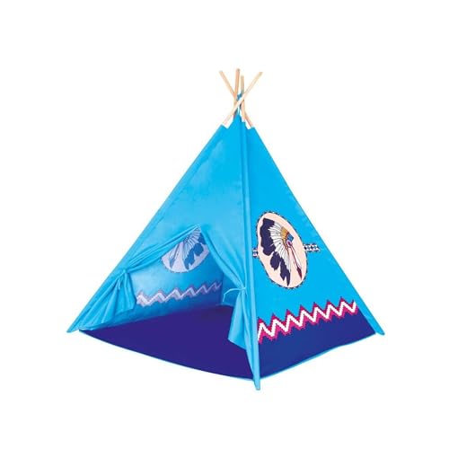 Kinder Tipi Spielzelt – Großes Indianer Zelt 120 x 120 x 150 cm für Drinnen & Draußen, Robustes Wasserdichtes Kinderzelt für Fantasievolles Rollenspiel und Abenteuer von Generisch