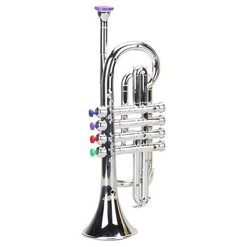 Kinder -Trompete - Musical Horn Instrument | Entzückende Kinderspielzeug-Trompeten, Windinstrumente Trompete, Vierfarbige Trompeten Simuliertes Spielzeug, Lustiges Lernen Spielzeug Für Und Mädc von Generisch