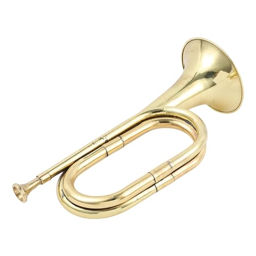 Kinder Trompete Musikinstrument Spielzeug Schulband Trompeten Trompete Messing Instrument Gold Spielzeug Trompete für Schulband Festival Aufführungen und Orchester Musikinstrumente von Generisch