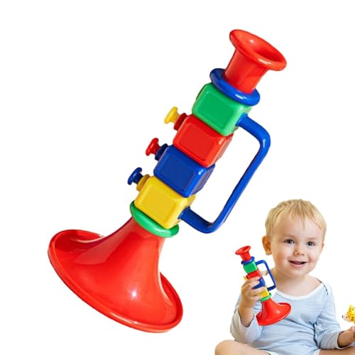 Kinder-Trompeten-Spielzeug, Trompeten-Musikinstrumente-Spielzeug, Musik-Trompeten-Spielzeug, Kinder Lernen und üben musikalisches Reisespielzeug, Trompeten-Geräuschmacher-Spielzeug, Kinder-Trompeten von Generisch