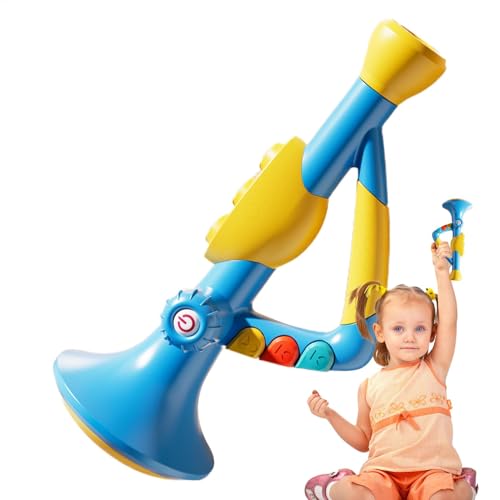 Kinder -Trompeteninstrument, Trompete Musical Toys for Kids - Simuliertes Messingwind Simuliertes Bildungshorn - Pädagogik -Trompetenspielzeug für 3+ Jahre alte , Mädchen, , Kinder von Generisch