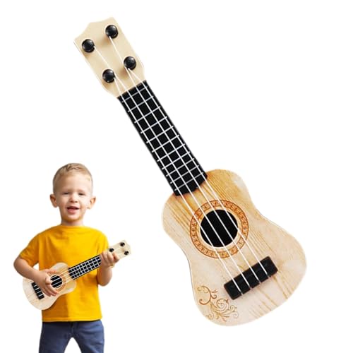 Kinder-Ukulele, viersaitige Ukulele-Gitarre, Erleuchtung, Früherziehung, massive Mahagoni-Oberseite, Samall-Größe, Musik-Ukulele-Gitarre für Eltern-Kind-Bindung, Hand-Augen-Koordination von Generisch