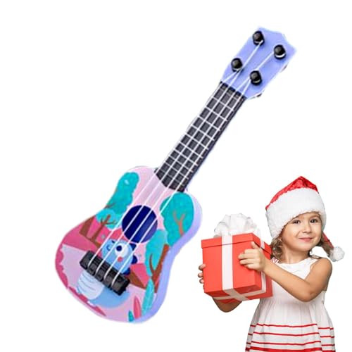 Kinder-Ukulele, viersaitige Ukulele-Gitarre, Erleuchtung, Früherziehung, massive Mahagoni-Oberseite, Samall-Größe, Musik-Ukulele-Gitarre für Eltern-Kind-Bindung, Hand-Augen-Koordination von Generisch