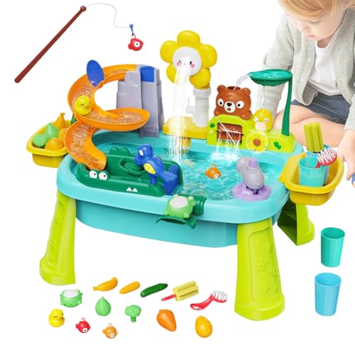 Kinder Wasser und Sand Tisch - Mit Pumpe & Spielküchen-Set Für Kleinkinder | Sinnesanregendes Spielzeug Für Kindergartenkinder Baby Mädchen Drinnen Draußen Garten Pool Park Bad Terrasse Kinder Wasser und Sand Tisch - Mit Pumpe & Spielküchen-Set Für Kleinkinder | Sinnesanregendes Spielzeug Für Kindergartenkinder Baby Mädchen Drinnen Draußen Garten Pool Park Bad Terrasse von Generisch