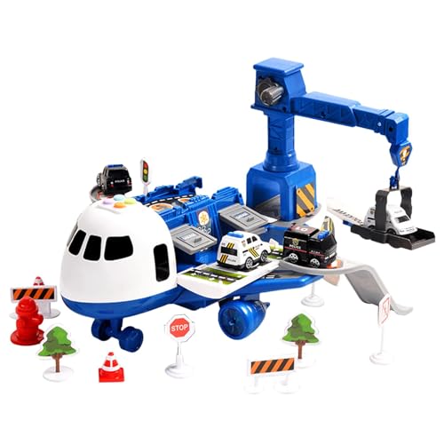 Kinderflugzeug-Jungenspielzeug,Flugzeugschienenspielzeug,Kinderflugzeug-Fahrzeugspielzeug - Exquisites Transportflugzeug-Autospielzeug im Schienendesign für Zuhause, Park, Kindergarten, Schule von Generisch