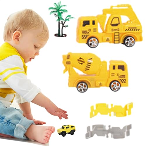 Kinderrennstrecke, Baurennstrecke - Technisches Auto und Flexibles Rennstrecken-Spielset - STEM-Lernbausatz, Lernspielzeug für und Mädchen ab 3 Jahren von Generisch