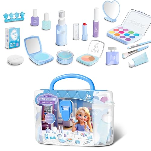 Kinderschminke Set - Schminkset für Kinder | Play Girl Play House Makeup Game | Play Girl Play House Makeup Game - Mehrzweck-Kosmetikspielzeug für Neujahr, Weihnachten, Geburtstag, Children's Kinderschminke Set - Schminkset für Kinder | Play Girl Play House Makeup Game | Play Girl Play House Makeup Game - Mehrzweck-Kosmetikspielzeug für Neujahr, Weihnachten, Geburtstag, Children's von Generisch