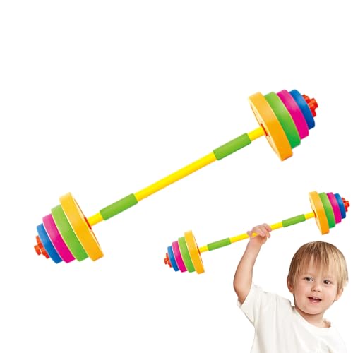 Kinderspielzeug Langhantel, Langhantelspielzeug, Gewichtsset für Kinder, Verstellbares Trainingsspielzeug, Fitnessgerät, Körpertrainingsspielzeug für und Mädchen Kinderspielzeug Langhantel, Langhantelspielzeug, Gewichtsset für Kinder, Verstellbares Trainingsspielzeug, Fitnessgerät, Körpertrainingsspielzeug für und Mädchen von Generisch