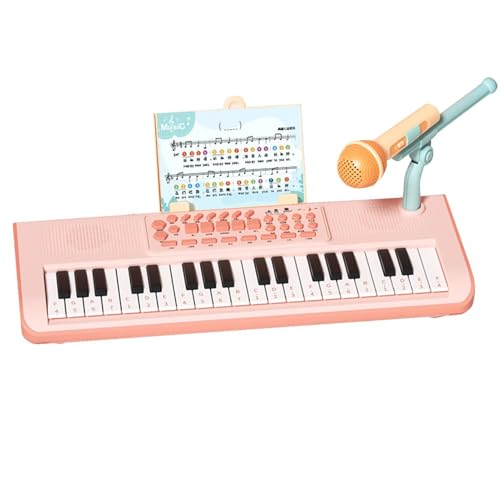 Kindertastatur Klavier - 37 Tasten Elektronisches Musikinstrument Piano | Vorschul-Lernspielzeug Tastatur, musikalisches Lernspielzeug, Geburtstagsgeschenke für und Mädchen von Generisch