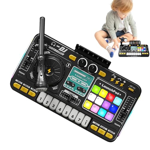 Kindertastatur mit Mikrofon - tragbarer USB -Ladungs -LED -Spielzeugmixer, Lernklaviersatz | Kinder elektronisches Mikrofon, Karaoke -Musikinstrument, beleuchtete und -Kombination für Anfänger Kindertastatur mit Mikrofon - tragbarer USB -Ladungs -LED -Spielzeugmixer, Lernklaviersatz | Kinder elektronisches Mikrofon, Karaoke -Musikinstrument, beleuchtete und -Kombination für Anfänger von Generisch