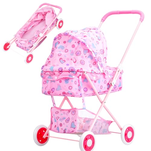 Kinderwagen Für Babypuppen | Puppen-Zubehör Hochstuhl - Großzügiger Realistischer Spielzeug-Kinderwagen Zum Schieben Für Rollenspiele Zu Geburtstag Und Ostern Kinderwagen Für Babypuppen | Puppen-Zubehör Hochstuhl - Großzügiger Realistischer Spielzeug-Kinderwagen Zum Schieben Für Rollenspiele Zu Geburtstag Und Ostern von Generisch