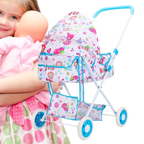 Kinderwagen Für Puppen | Hochstuhl Kinderwagen Für Puppenmädchen,Realistischer Puppenwagen Mit Großem Korb Für Rollenspiele Zu Thanksgiving, Geburtstag & Ostern Kinderwagen Für Puppen | Hochstuhl Kinderwagen Für Puppenmädchen,Realistischer Puppenwagen Mit Großem Korb Für Rollenspiele Zu Thanksgiving, Geburtstag & Ostern von Generisch