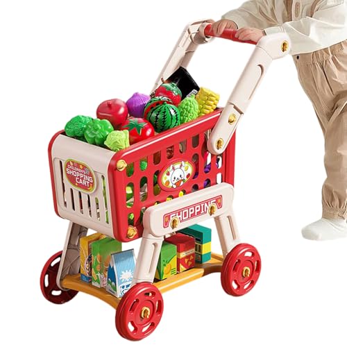 Kinderwagen - Kids Spiel Küche Spielzeug für Kinderwagen | Einkaufswagen für Kid | Lernspielzeug mit Gemüse für Mädchen für Kinder Kinderwagen - Kids Spiel Küche Spielzeug für Kinderwagen | Einkaufswagen für Kid | Lernspielzeug mit Gemüse für Mädchen für Kinder von Generisch