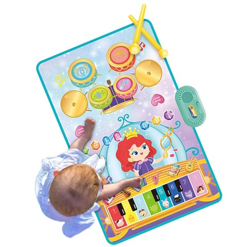 Klaviermatte, Boden Klavier, Elektronische Touch -Tastaturmatte, Interaktive Entwicklungsaktivitäten für Mädchen im Alter von 3+, Lernen Spielzeug für sensorische Erfahrung Klaviermatte, Boden Klavier, Elektronische Touch -Tastaturmatte, Interaktive Entwicklungsaktivitäten für Mädchen im Alter von 3+, Lernen Spielzeug für sensorische Erfahrung von Generisch