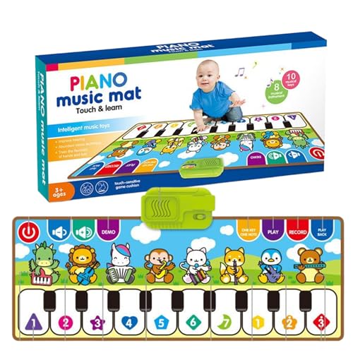 Klaviermatte für Kinder, Klaviermatte - Klavier und Tanz Kleinkind Musikmatte | Mädchenentwicklung Elektronischer Teppich mit Instrumenten Effekte interaktiv für den Kindergarten, Reisen Klaviermatte für Kinder, Klaviermatte - Klavier und Tanz Kleinkind Musikmatte | Mädchenentwicklung Elektronischer Teppich mit Instrumenten Effekte interaktiv für den Kindergarten, Reisen von Generisch