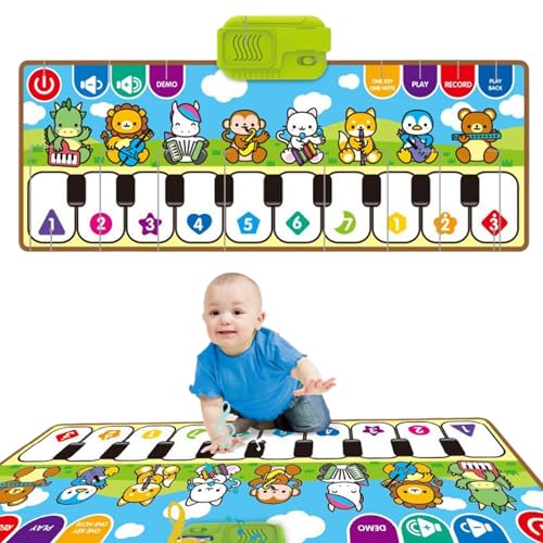 Klaviermatte für Kleinkinder, Klaviermusikalmatte, Klavier und Tanz Kleinkind Musikmatte, Mädchenentwicklung Elektronischer Teppich mit Instrumenten Effekte interaktiv für den Kindergarten, Reisen Klaviermatte für Kleinkinder, Klaviermusikalmatte, Klavier und Tanz Kleinkind Musikmatte, Mädchenentwicklung Elektronischer Teppich mit Instrumenten Effekte interaktiv für den Kindergarten, Reisen von Generisch