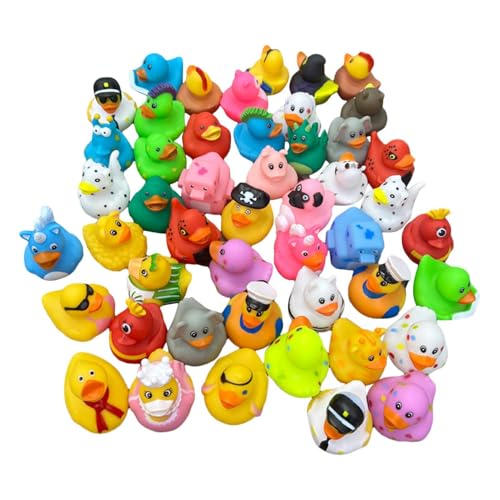 Kleine Enten - schwimmendes Entenspielzeug, Badezeit Enten | 20pcs Baby Bad Spielzeugset, süße Gummi Enten, Poolparty schwimmende Enten, Sommerstrandwasserspielzeug, lustige Badewanne für Ki von Generisch