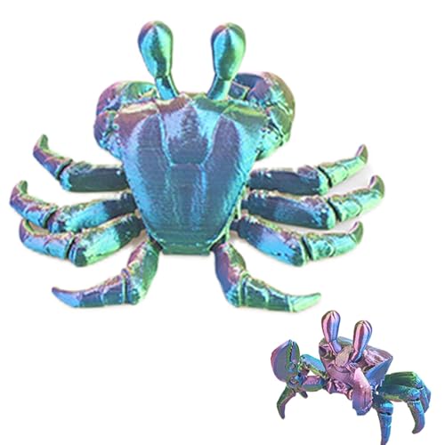 Kleine Krabbenfigur, Krabbenspielzeugfigur | 3D-Druck Krabbenfiguren Heimdekoration - Kreatives Action-Tiermodell-Ornament für Aquarium-Landschaftsbau-Ornamente von Generisch