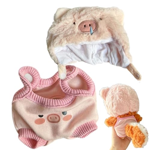 Kleine Puppenkleidungskostüme,Puppen-Deko-Porket-Kleidungsset | Dekoratives Plüsch-Kleidungszubehör aus Porket | Plüschpuppen-Kleidungszubehör Porket-Kleidung für Puppe, Figur, Statue, Spielzeug von Generisch