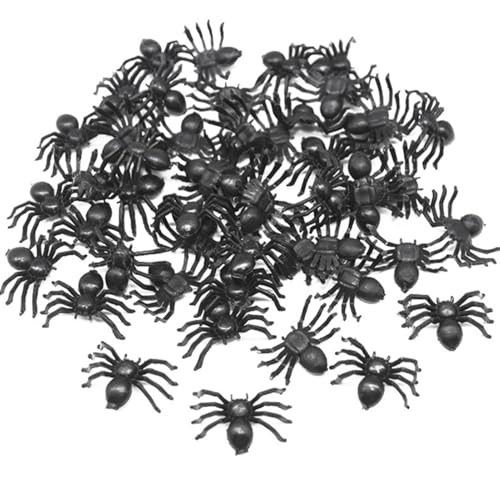 Kleine Spinnen,Kleine Spinnendekorationen | 50X Spinnenspielzeugstreiche | Halloween-Dekorationen für den Außenbereich, Hof, Garten, Spukhaus, Wand, Zuhause Kleine Spinnen,Kleine Spinnendekorationen | 50X Spinnenspielzeugstreiche | Halloween-Dekorationen für den Außenbereich, Hof, Garten, Spukhaus, Wand, Zuhause von Generisch