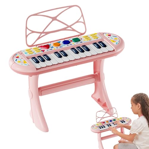 -Klaviertastatur, Keyboard-Klavier für Kinder,24 Tasten Instrument Klavier Lernspielzeug Tastatur | Tragbare Aufnahme-Lernklaviertastatur für Kinder ab 3 Jahren von Generisch