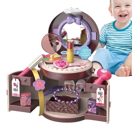 Kleinkind-Kochen-Spielset, Küchenzubehör,Rollenspiel-Anziehspielzeug-Make-up - Helle und farbenfrohe pädagogische Spiel-Essenssets für Kinder ab 3 Jahren von Generisch