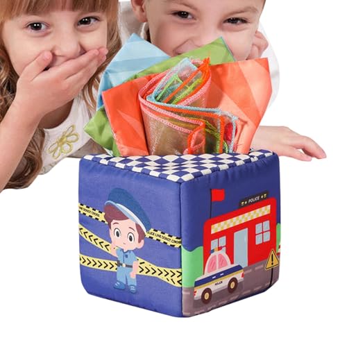 Kleinkind-Taschentuchbox-Spielzeug,-Taschentuchbox | Weiches Taschentuchbox-Spielzeug für Kleinkinder,Kreative Kinder-Spielzeug-Taschentuchbox für frühes Lernen für , Mädchen, Kinder für zu Hause, auf von Generisch