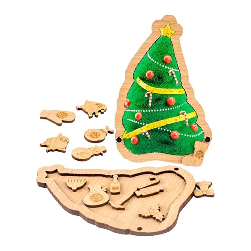 Kleinkind-Weihnachtsbaum,Holz-Weihnachtsbaum-Puzzle - Weihnachts-Holzbodenpuzzle - Weihnachtsspielzeug, Bodenpuzzle für Kleinkinder, kleine Kinder, Familie, Freunde von Generisch