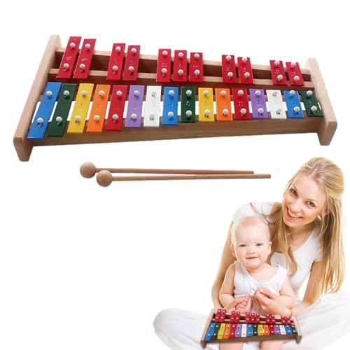 Kleinkind-Xylophon, Xylophon-Instrument,Kleines Xylophon - Glockenspiel Instrument with 27 Notes, Small Glockenspiel Xylophone, Educational Xylophone Toy for Girls and Boys von Generisch